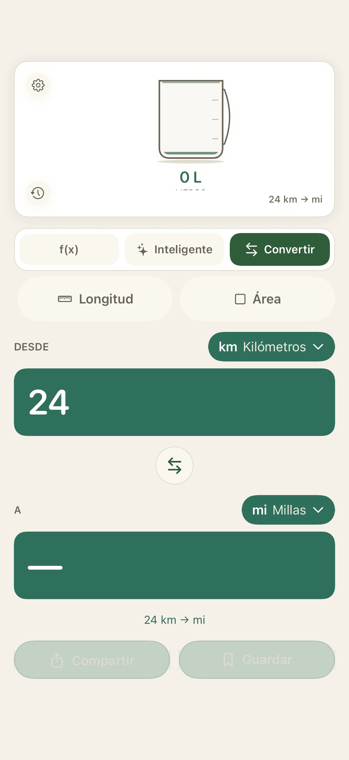 Conversor actualizado de AskSum con el espacio de conversión De y A