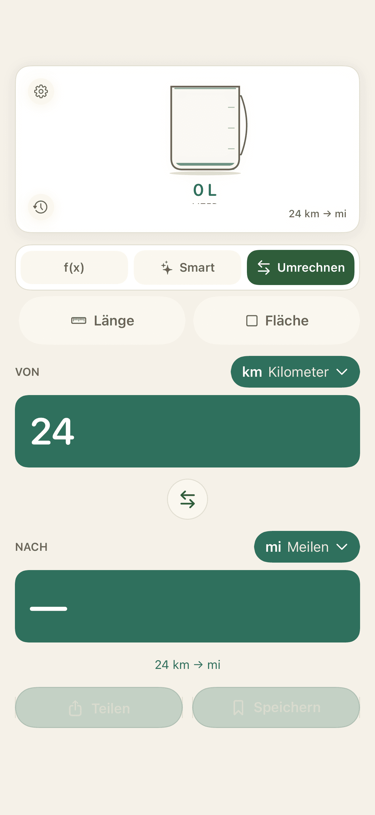 Aktualisierter AskSum-Einheitenumrechner mit Von- und Nach-Arbeitsbereich